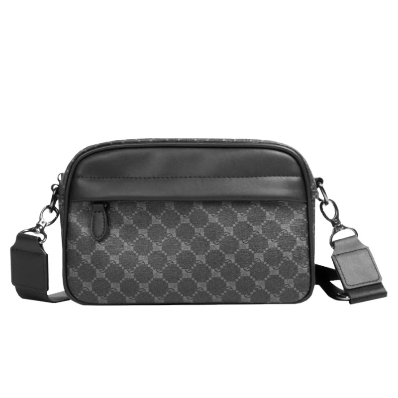Classic Black Crossbody Messenger Bag