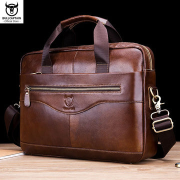 Men's Leather Briefcase & Messenger Bag