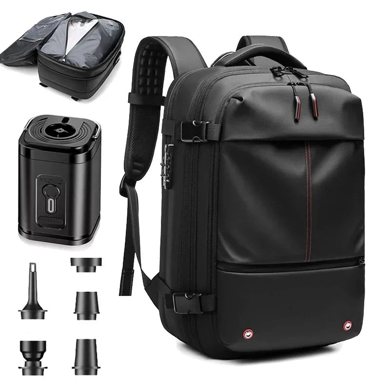 Expandable Travel Backpack with Pump